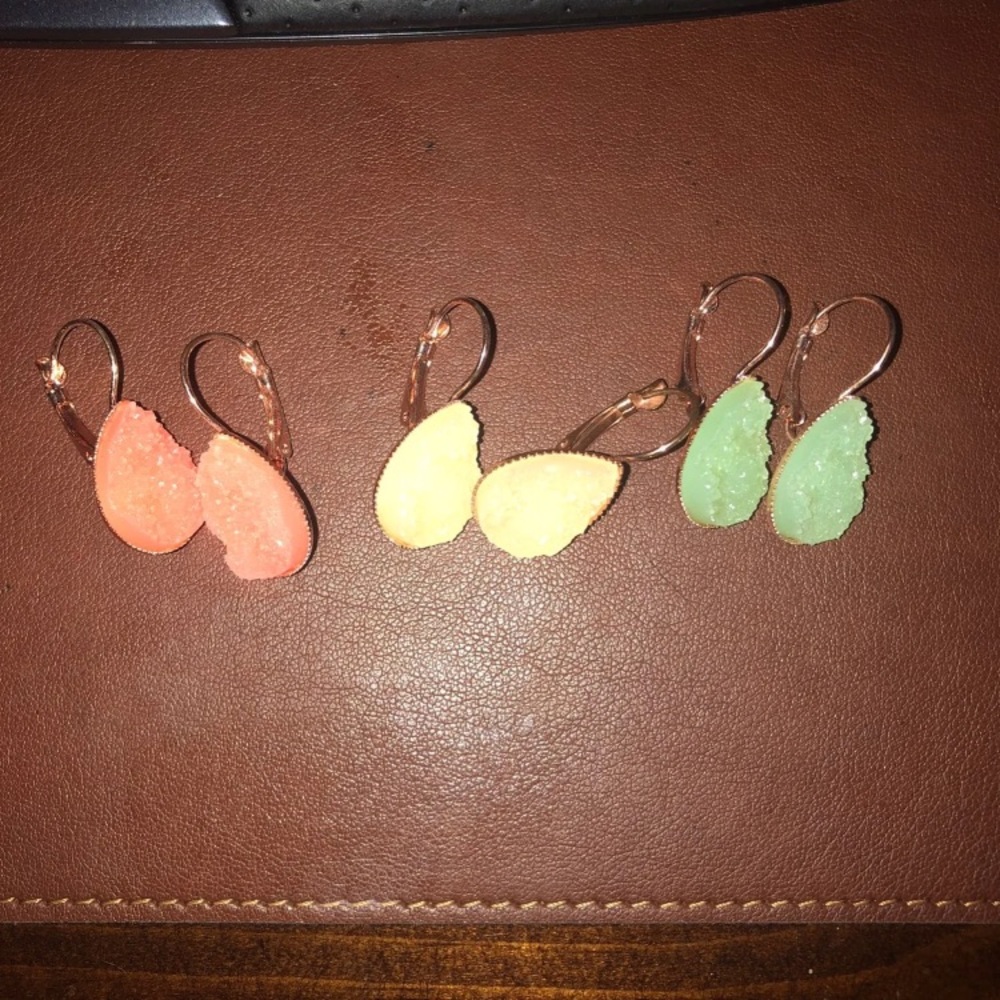 Meccafox Rose Gold Dangle Earrings